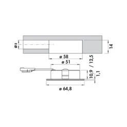 Naber Anelli LED, Einbauleuchte -Geschirr anelli led einbauleuchte3