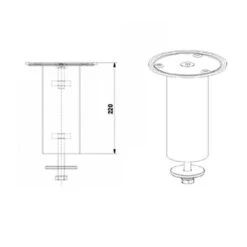 Barkonsole BKF45-220, Verchromt -Geschirr barkonsole bkf45 220 verchromt3