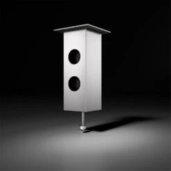 Barkonsole Jumbo, Als Powerstation, Edelstahl-Optik