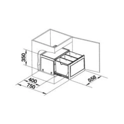 BLANCO Abfallsammler BOTTON Pro 60/3 Automatic -Geschirr blanco abfallsammler botton pro 60 3 automatic3