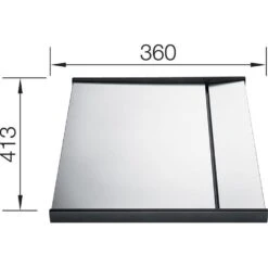 BLANCO Anlegbarer Tropf Aus Edelstahl, Zu CLARON Und ZEROX -Geschirr blanco anlegbarer tropf aus edelstahl zu claron und zerox5