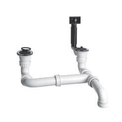 BLANCO Doppel-Ab- Und Überlauf-Garnitur 1 1/2", Abfluss Reversibel