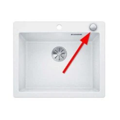 BLANCO Drehbetätigung / Drehknopf Edelstahl, Für Ablauffernbedienung -Geschirr blanco drehbetaetigung drehknopf fuer ablauffernbedienung3