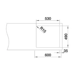 BLANCO Einbaubecken ANDANO 500-IF/A Edelstahl Seidenglanz Mit InFino Ablaufsystem -Geschirr blanco einbaubecken andano 500 if a edelstahl seidenglanz mit infino ablaufsystem4