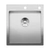 BLANCO Einbaubecken CLARON 400-IF/A Edelstahl Durinox InFino -Geschirr blanco einbaubecken claron 400 if a edelstahl durinox infino
