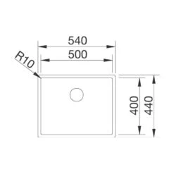 BLANCO Einbaubecken CLARON 500-IF Edelstahl Durinox InFino 10 BLANCO Einbaubecken CLARON 500-IF Edelstahl Durinox InFino -Geschirr blanco einbaubecken claron 500 if edelstahl durinox infino3