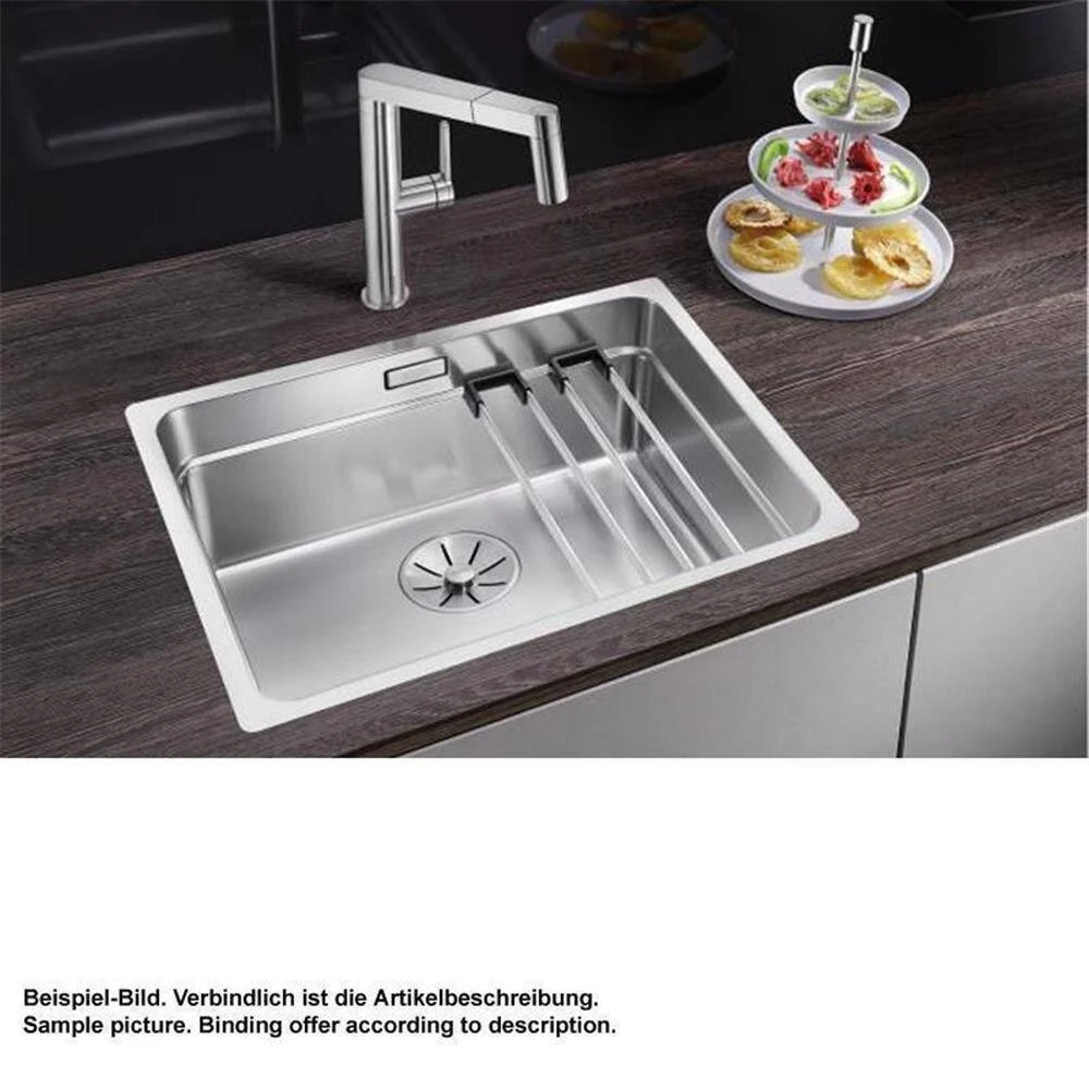BLANCO Einbaubecken ETAGON 500-IF Edelstahl Seidenglanz | InFino Ablauf | 521840 4 BLANCO Einbaubecken ETAGON 500-IF Edelstahl Seidenglanz | InFino Ablauf | 521840 – Bild 2
