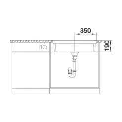 BLANCO Einbaubecken ETAGON 700-IF/A Edelstahl Seidenglanz InFino -Geschirr blanco einbaubecken etagon 700 if a edelstahl seidenglanz infino5