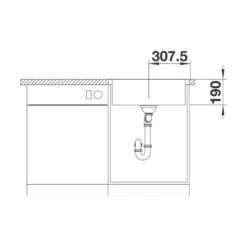 BLANCO Einbaubecken LEMIS 6-IF Edelstahl Bürstfinish -Geschirr blanco einbaubecken lemis 6 if edelstahl buerstfinish5