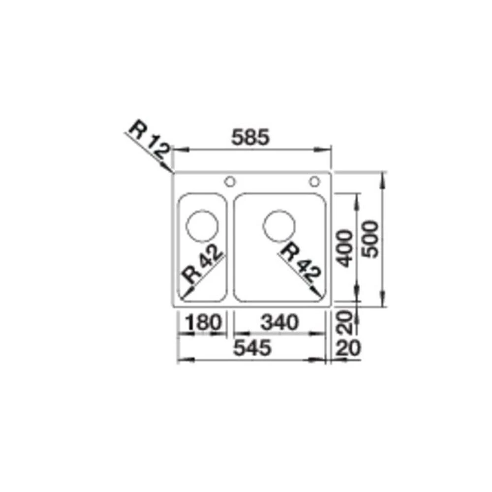 BLANCO Einbaubecken SOLIS 340/180-IF/A Edelstahl Bürstfinish Hauptbecken Rechts 4 BLANCO Einbaubecken SOLIS 340/180-IF/A Edelstahl Bürstfinish Hauptbecken Rechts – Bild 2