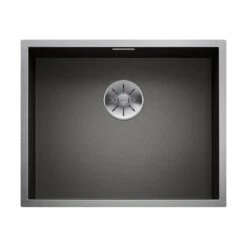 BLANCO Einbaubecken ZEROX 500-IF Edelstahl Dark Steel
