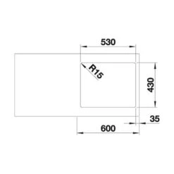 BLANCO Einbaubecken ZEROX 500-IF Edelstahl Dark Steel -Geschirr blanco einbaubecken zerox 500 if edelstahl dark steel3