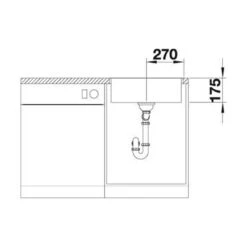 BLANCO Einbaubecken ZEROX 500-IF Edelstahl Dark Steel -Geschirr blanco einbaubecken zerox 500 if edelstahl dark steel5