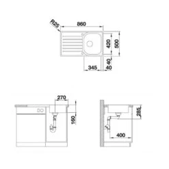 BLANCO Einbauspüle LANTOS 45 S-IF Salto Edelstahl Bürstfinish 8 BLANCO Einbauspüle LANTOS 45 S-IF Salto Edelstahl Bürstfinish -Geschirr blanco einbauspuele blancolantos 45 s if salto edelstahl buerstfinish3