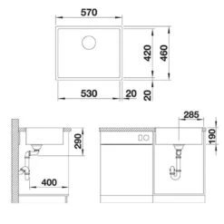 BLANCO Einbauspüle CLARON XL 60-IF DampfgarPlus Edelstahl | InFino Ablauf -Geschirr blanco einbauspuele claron xl 60 if dampfgarplus edelstahl infino ablauf4