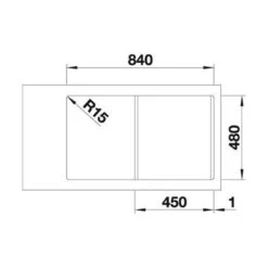 BLANCO Einbauspüle CLASSIMO 45 S-IF Edelstahl Bürstfinish -Geschirr blanco einbauspuele classimo 45 s if edelstahl buerstfinish3