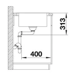 BLANCO Einbauspüle CLASSIMO 45 S-IF Edelstahl Bürstfinish -Geschirr blanco einbauspuele classimo 45 s if edelstahl buerstfinish4