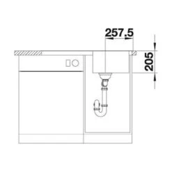 BLANCO Einbauspüle CLASSIMO 45 S-IF Edelstahl Bürstfinish -Geschirr blanco einbauspuele classimo 45 s if edelstahl buerstfinish5