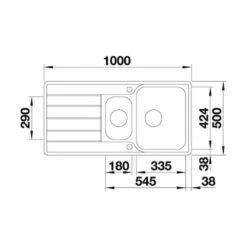 Blanco Einbauspüle CLASSIMO 6 S-IF Edelstahl Bürstfinish -Geschirr blanco einbauspuele classimo 6 s if edelstahl buerstfinish3