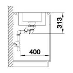 Blanco Einbauspüle CLASSIMO 6 S-IF Edelstahl Bürstfinish -Geschirr blanco einbauspuele classimo 6 s if edelstahl buerstfinish6