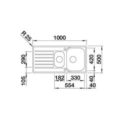 BLANCO Einbauspüle LANTOS II 6 S-IF Edelstahl Bürstfinish -Geschirr blanco einbauspuele lantos ii 6 s if edelstahl buerstfinish3