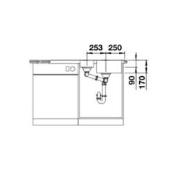 BLANCO Einbauspüle LANTOS II 6 S-IF Edelstahl Bürstfinish -Geschirr blanco einbauspuele lantos ii 6 s if edelstahl buerstfinish6