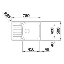 BLANCO Einbauspüle LANTOS XL 6S-IF Compact Edelstahl Bürstfinish Mit Ablauffernbedienung -Geschirr blanco einbauspuele lantos xl 6s if compact edelstahl buerstfinish mit ablauffernbedienung3