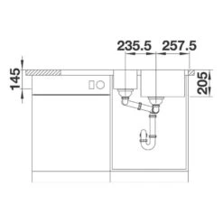 BLANCO Einbauspüle LEMIS 6 S-IF Edelstahl Bürstfinish -Geschirr blanco einbauspuele lemis 6 s if edelstahl buerstfinish5