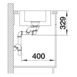 BLANCO Einbauspüle LEMIS 6 S-IF Edelstahl Bürstfinish -Geschirr blanco einbauspuele lemis 6 s if edelstahl buerstfinish6
