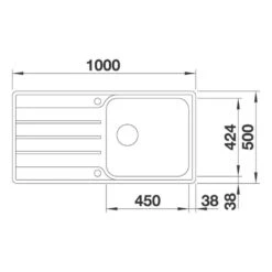 BLANCO Einbauspüle LEMIS XL 6 S-IF Edelstahl Bürstfinish -Geschirr blanco einbauspuele lemis xl 6 s if edelstahl buerstfinish3