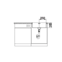 BLANCO Einbauspüle SOLIS 500-IF Edelstahl Bürstfinish -Geschirr blanco einbauspuele solis 500 if edelstahl buerstfinish5