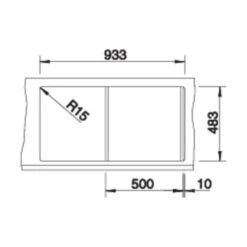 BLANCO Einbauspüle TIPO 5 S Edelstahl Naturfinish -Geschirr blanco einbauspuele tipo 5 s edelstahl naturfinish3