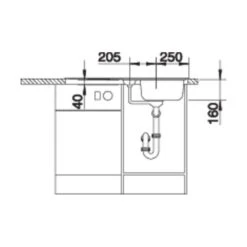 BLANCO Einbauspüle TIPO 5 S Edelstahl Naturfinish -Geschirr blanco einbauspuele tipo 5 s edelstahl naturfinish5