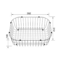 BLANCO Geschirrkorb Edelstahl 312 X 392 Mm -Geschirr blanco geschirrkorb edelstahl 312 x 392 mm3