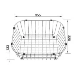 BLANCO Geschirrkorb Edelstahl 350 X 315 Mm -Geschirr blanco geschirrkorb edelstahl 350 x 315 mm3