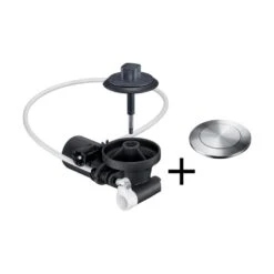 BLANCO PushControl Nachrüstset Ablauffernbedienung Edelstahl Seidenmatt | 525272