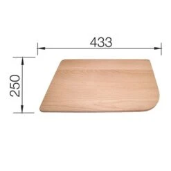 BLANCO Schneidbrett Buchenholz Massiv 433 X 250 Mm -Geschirr blanco schneidbrett buchenholz massiv 433 x 250 mm2