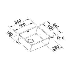 BLANCO Unterbaubecken CLARON 500-U Edelstahl Durinox InFino -Geschirr blanco unterbaubecken claron 500 u edelstahl durinox infino5