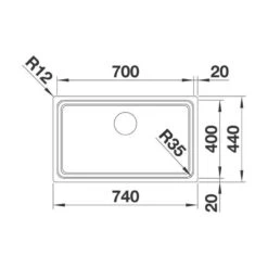 BLANCO Unterbaubecken ETAGON 700-U Edelstahl Seidenglanz InFino 11 BLANCO Unterbaubecken ETAGON 700-U Edelstahl Seidenglanz InFino -Geschirr blanco unterbaubecken etagon 700 u edelstahl seidenglanz infino3