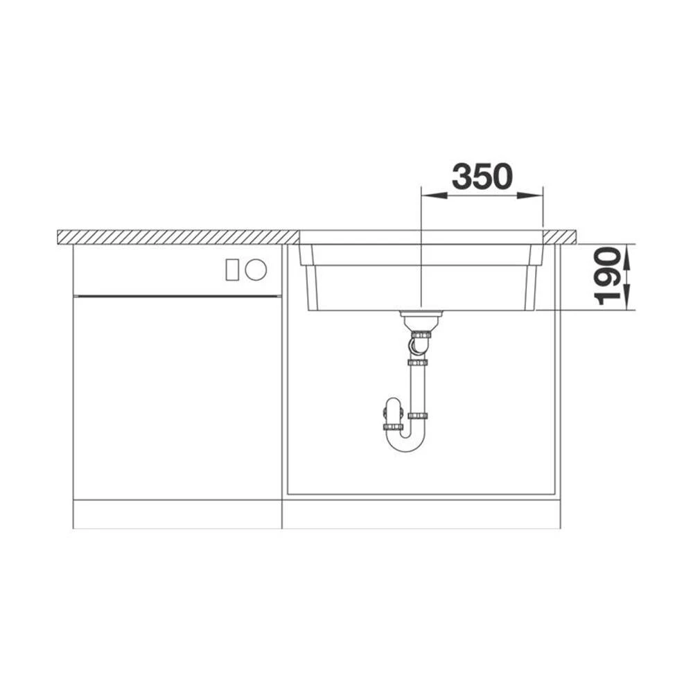 BLANCO Unterbaubecken ETAGON 700-U Edelstahl Seidenglanz InFino 7 BLANCO Unterbaubecken ETAGON 700-U Edelstahl Seidenglanz InFino – Bild 5