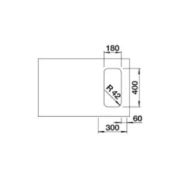 BLANCO Unterbaubecken SOLIS 180-U Edelstahl Bürstfinish -Geschirr blanco unterbaubecken solis 180 u edelstahl buerstfinish3