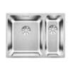 BLANCO Unterbaubecken SOLIS 340/180-U Edelstahl Bürstfinish -Geschirr blanco unterbaubecken solis 340 180 u edelstahl buerstfinish