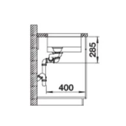 BLANCO Unterbaubecken SOLIS 340/180-U Edelstahl Bürstfinish -Geschirr blanco unterbaubecken solis 340 180 u edelstahl buerstfinish5