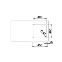 BLANCO Unterbaubecken SOLIS 400-U Edelstahl Bürstfinish -Geschirr blanco unterbaubecken solis 400 u edelstahl buerstfinish3