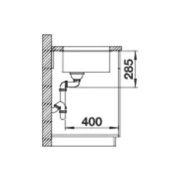 BLANCO Unterbaubecken SOLIS 500-U Edelstahl Bürstfinish -Geschirr blanco unterbaubecken solis 500 u edelstahl buerstfinish4