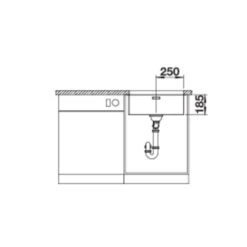 BLANCO Unterbaubecken SOLIS 500-U Edelstahl Bürstfinish -Geschirr blanco unterbaubecken solis 500 u edelstahl buerstfinish5