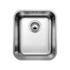 BLANCO Unterbaubecken SUPRA 340-U Edelstahl Bürstfinish -Geschirr blanco unterbaubecken supra 340 u edelstahl buerstfinish
