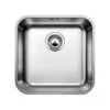 BLANCO Unterbaubecken SUPRA 400-U Edelstahl Bürstfinish -Geschirr blanco unterbaubecken supra 400 u edelstahl buerstfinish