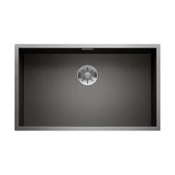 BLANCO Unterbaubecken ZEROX 700-U Edelstahl Dark Steel