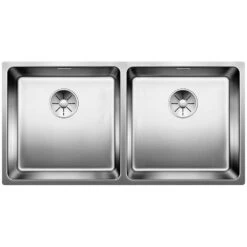 BLANCO Unterbauspüle ANDANO 400/400-U Edelstahl Seidenglanz | InFino Ablauf | 522987